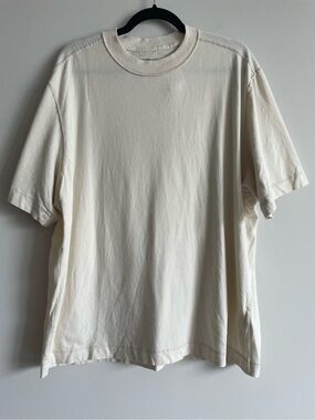 Abercrombie & Fitch soft af tee in cream tan L
